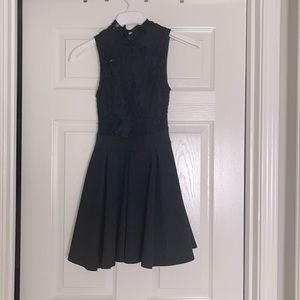 Black lace Skort Rumper